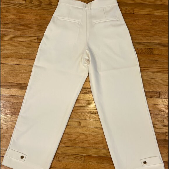 Banana Republic High Rise Wide Leg White Pant (Size 8) - Picture 6 of 7